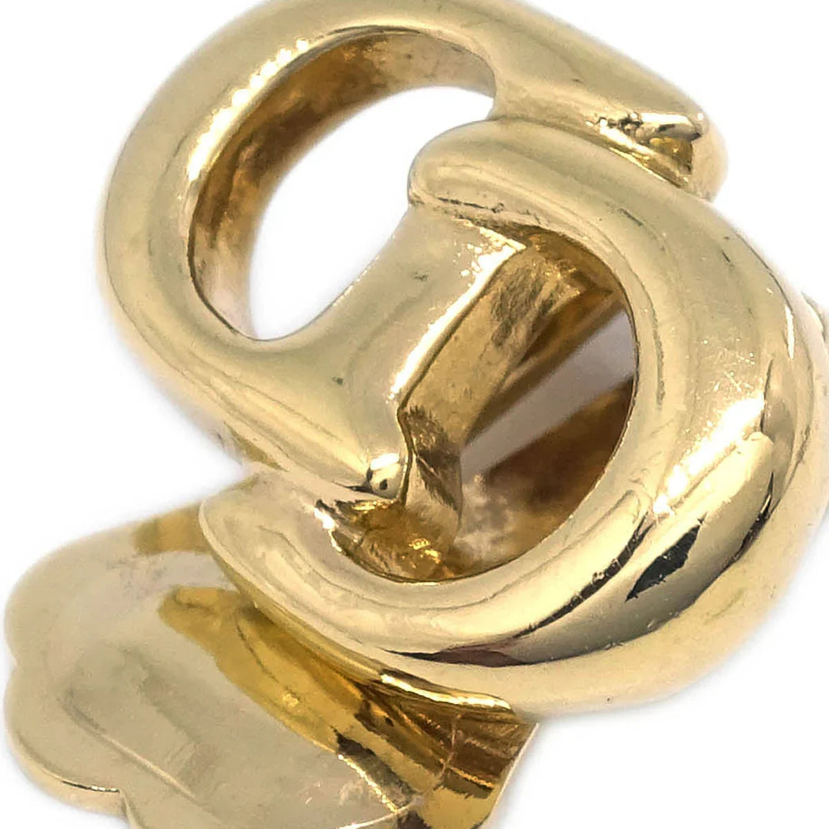 Christian Dior Earrings Clip-On Gold