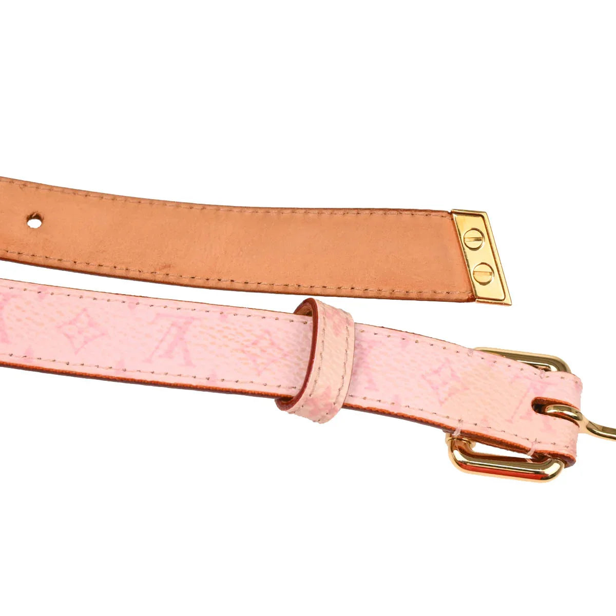 Louis Vuitton 2003 Pink Cherry Blossom Ceinture Belt M9273W #80/32