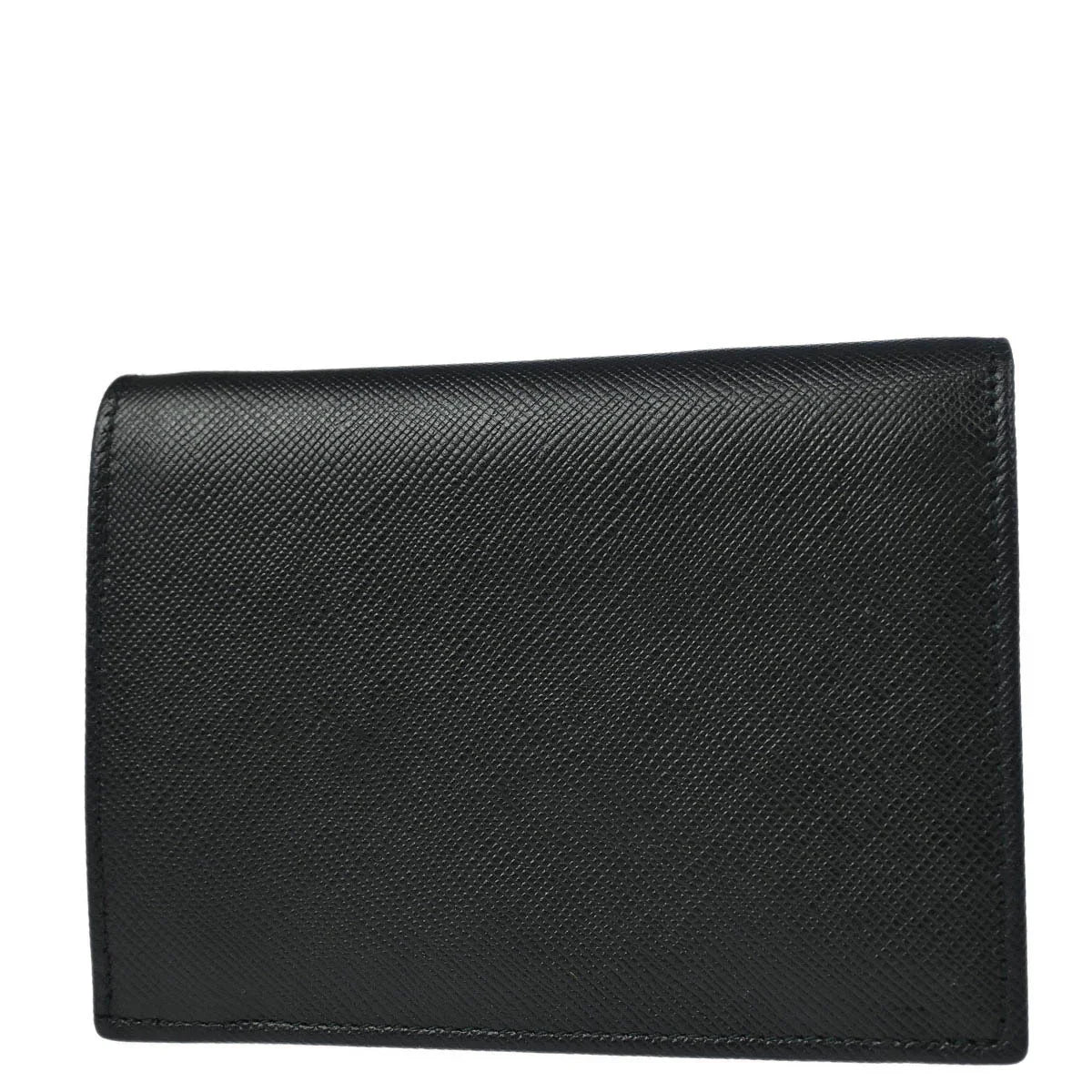 Prada Black Leather Bifold Wallet