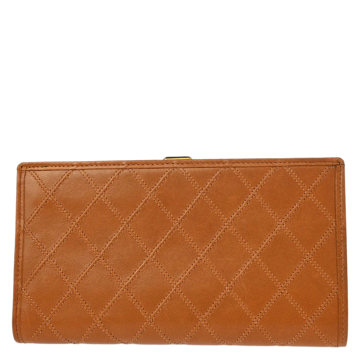 Chanel 1994-1996 Brown Lambskin Bicolore Wallet