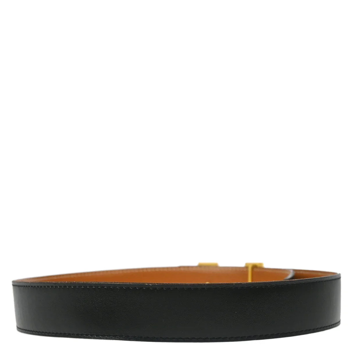Hermes 2003 Black Box Calf Constance Reversible Belt #70 Small Good