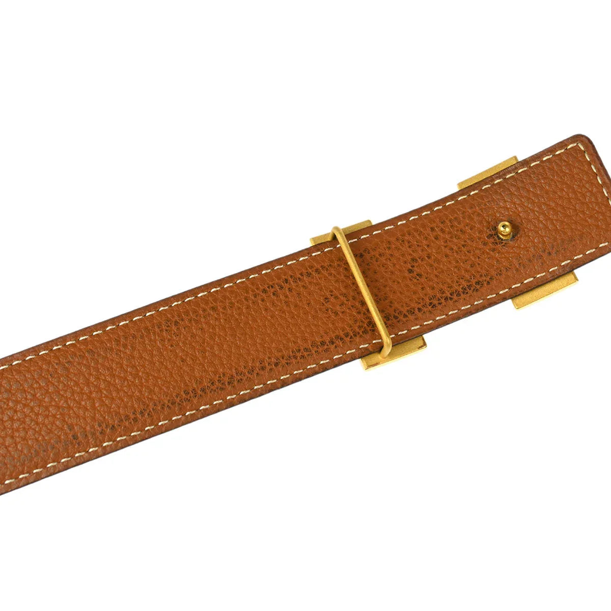 Hermes 2003 Black Box Calf Constance Reversible Belt #70 Small Good