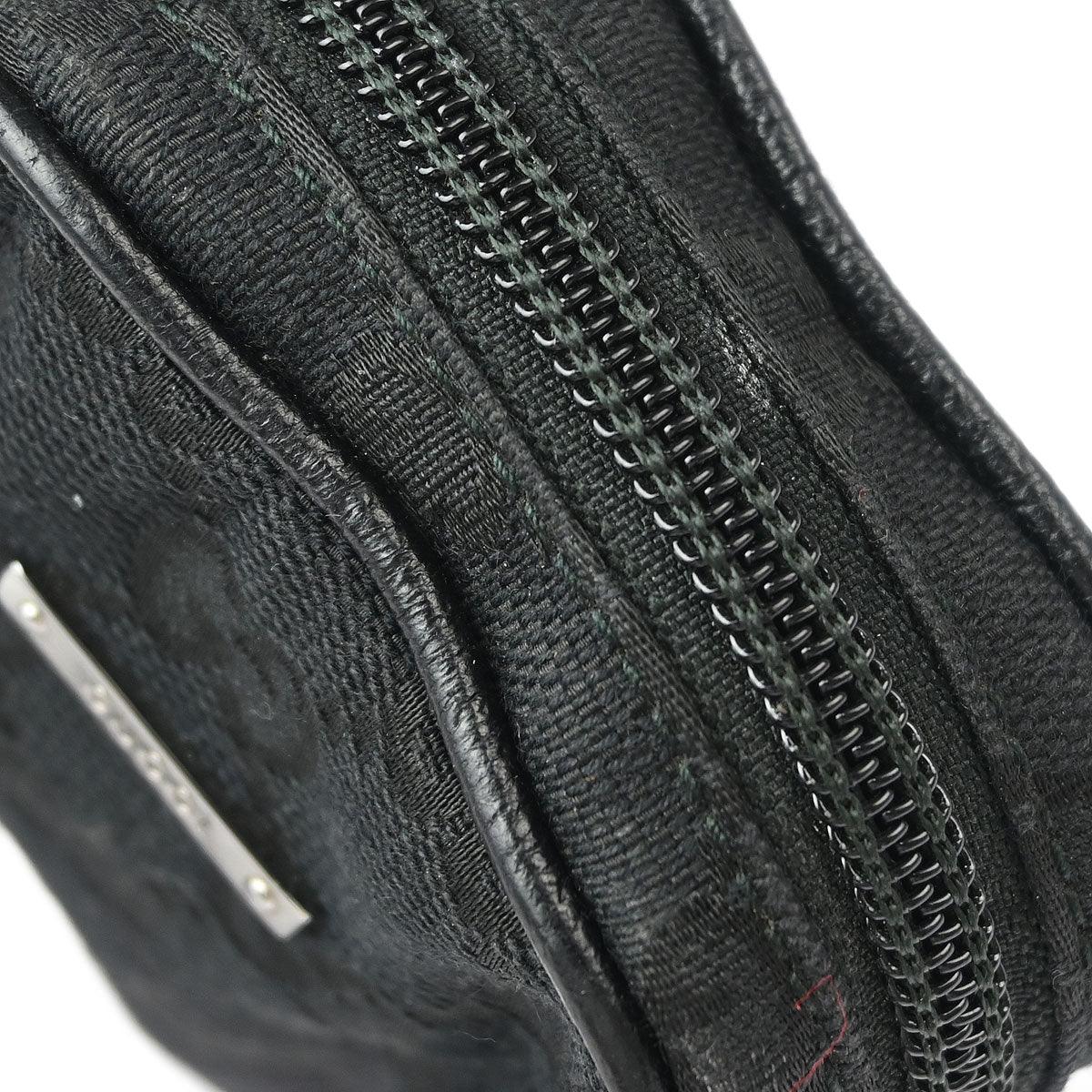 Gucci Black Canvas GG Cigarette Case Pouch