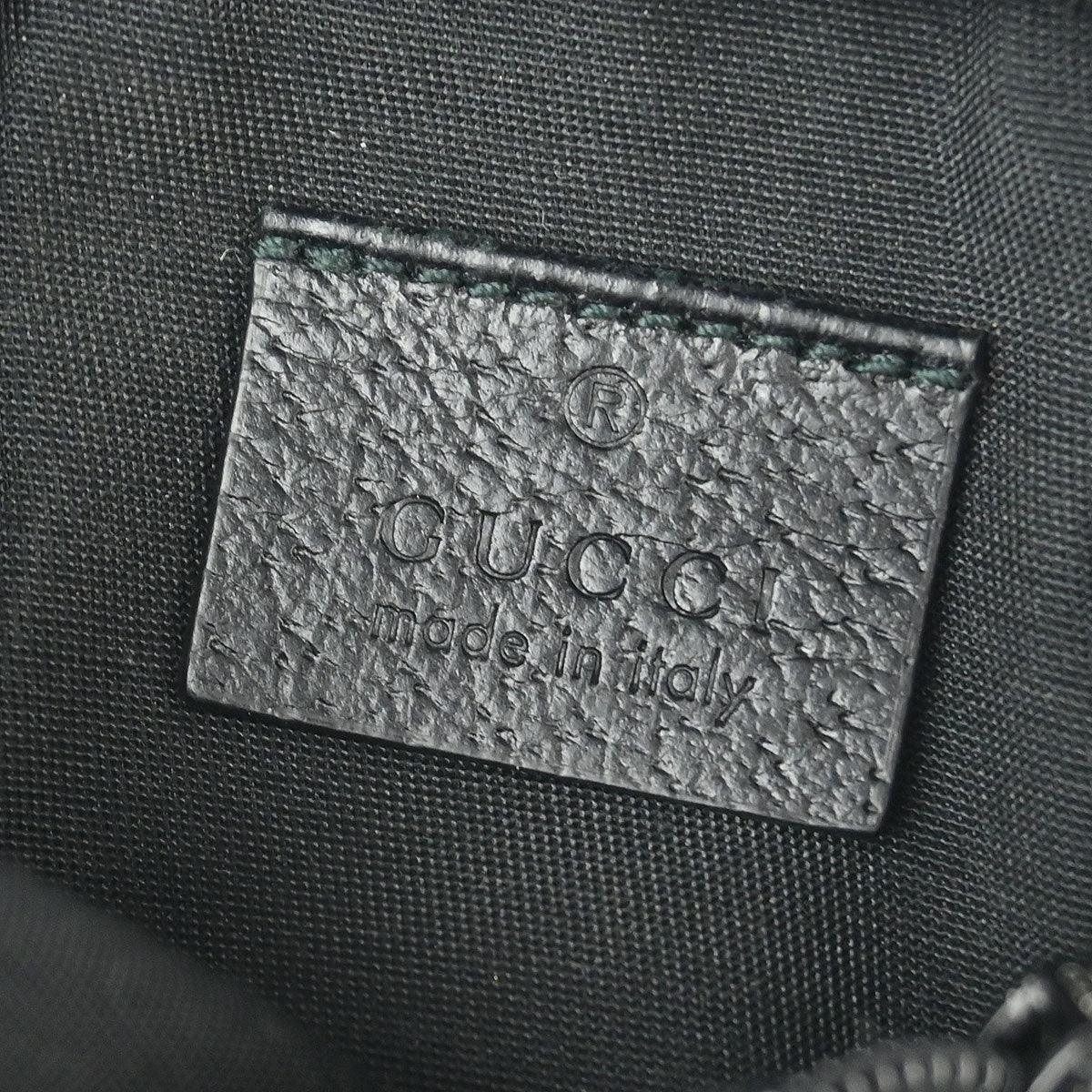 Gucci Black Canvas GG Cigarette Case Pouch