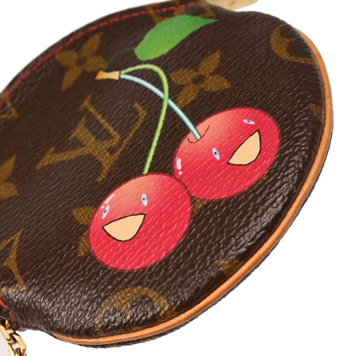 Louis Vuitton 2005 Cherry Porte Monnaie Rond Coin Case Wallet M95043