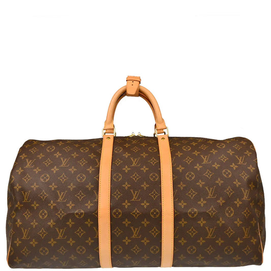 Louis Vuitton 2001 Monogram Keepall 55 Travel Duffle Handbag M41424