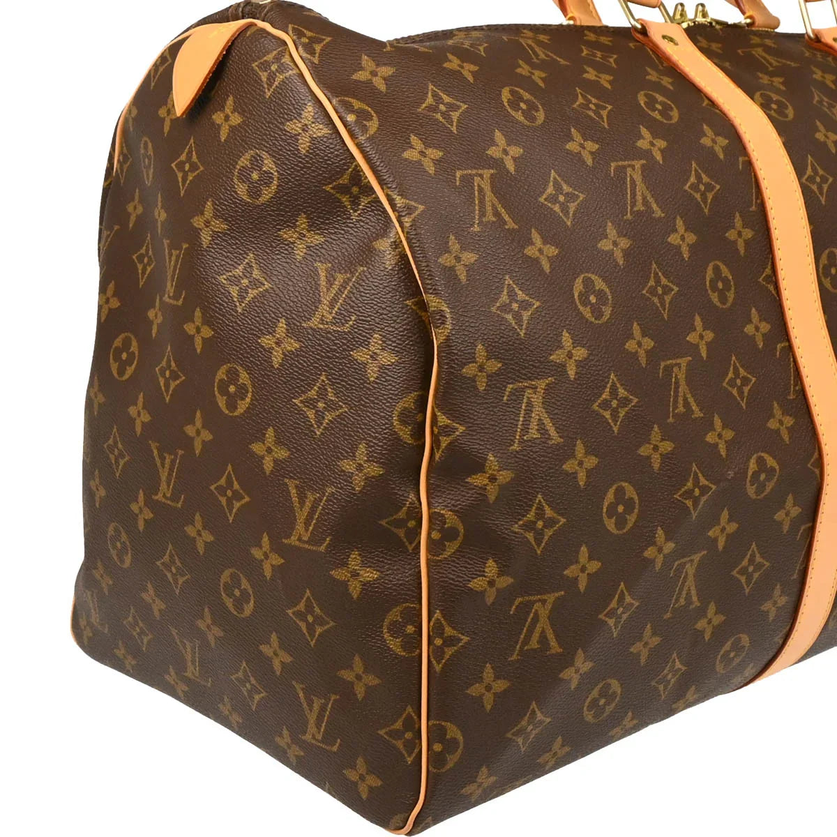 Louis Vuitton 2001 Monogram Keepall 55 Travel Duffle Handbag M41424