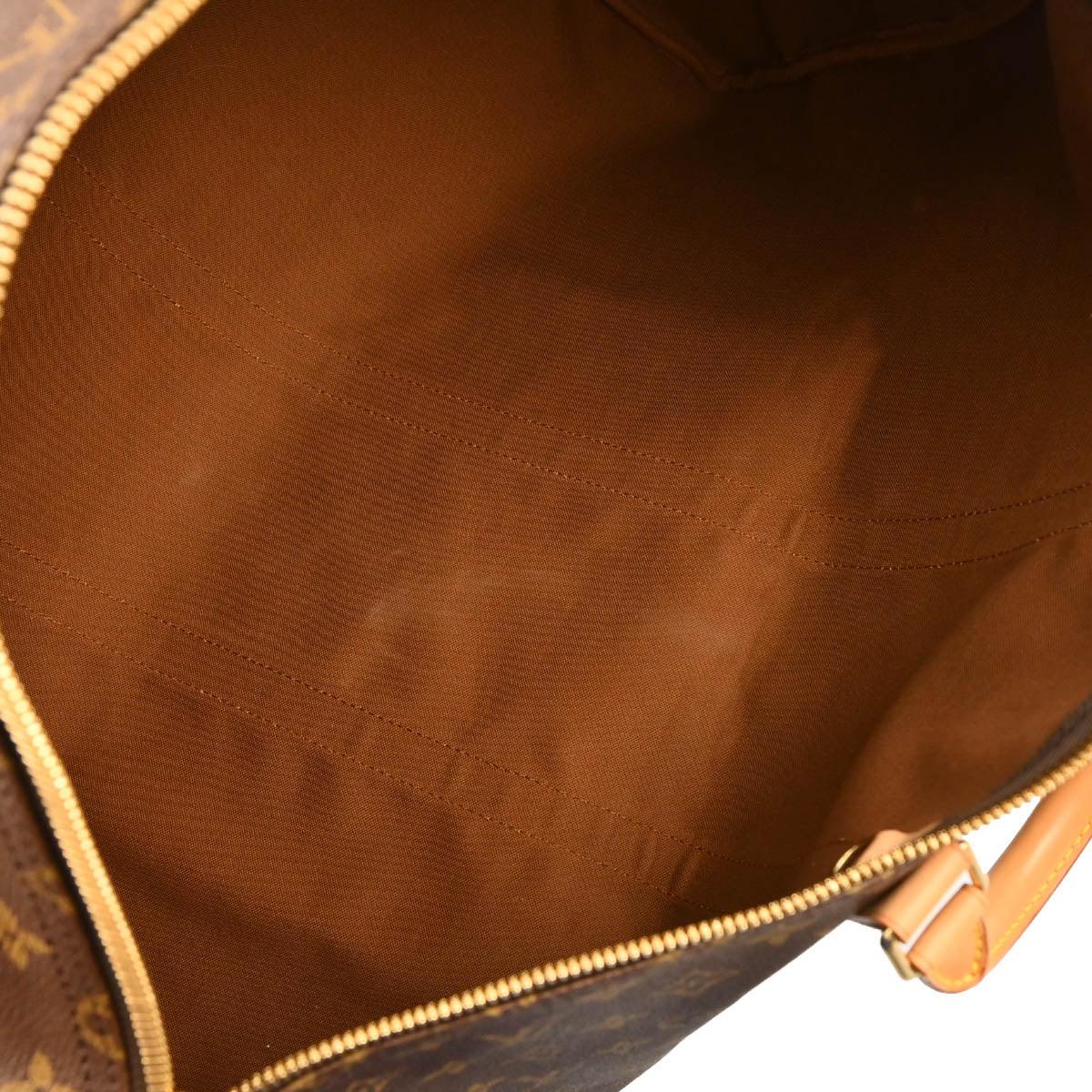 Louis Vuitton 2001 Monogram Keepall 55 Travel Duffle Handbag M41424