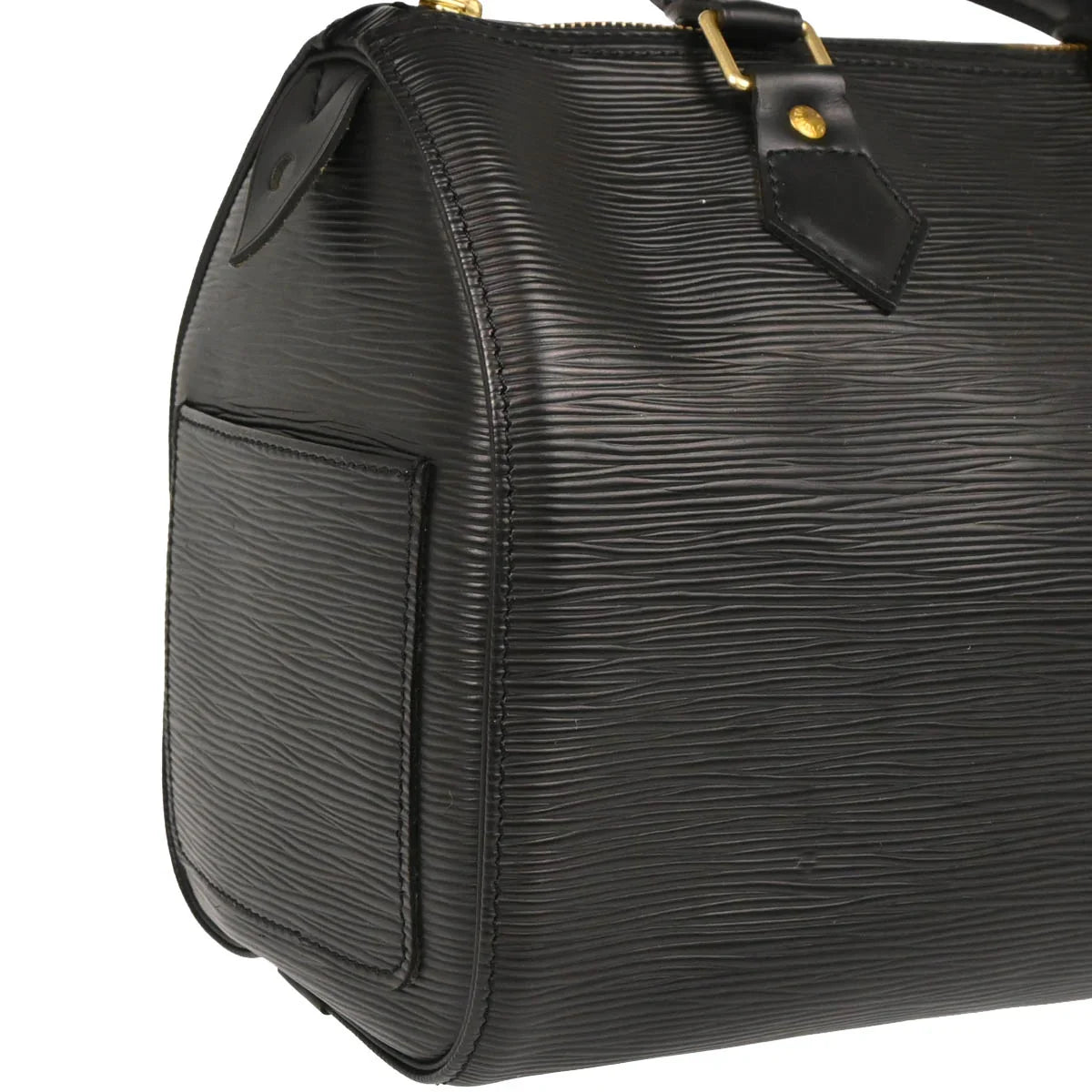 Louis Vuitton 2002 Black Epi Speedy 25 Handbag M43012