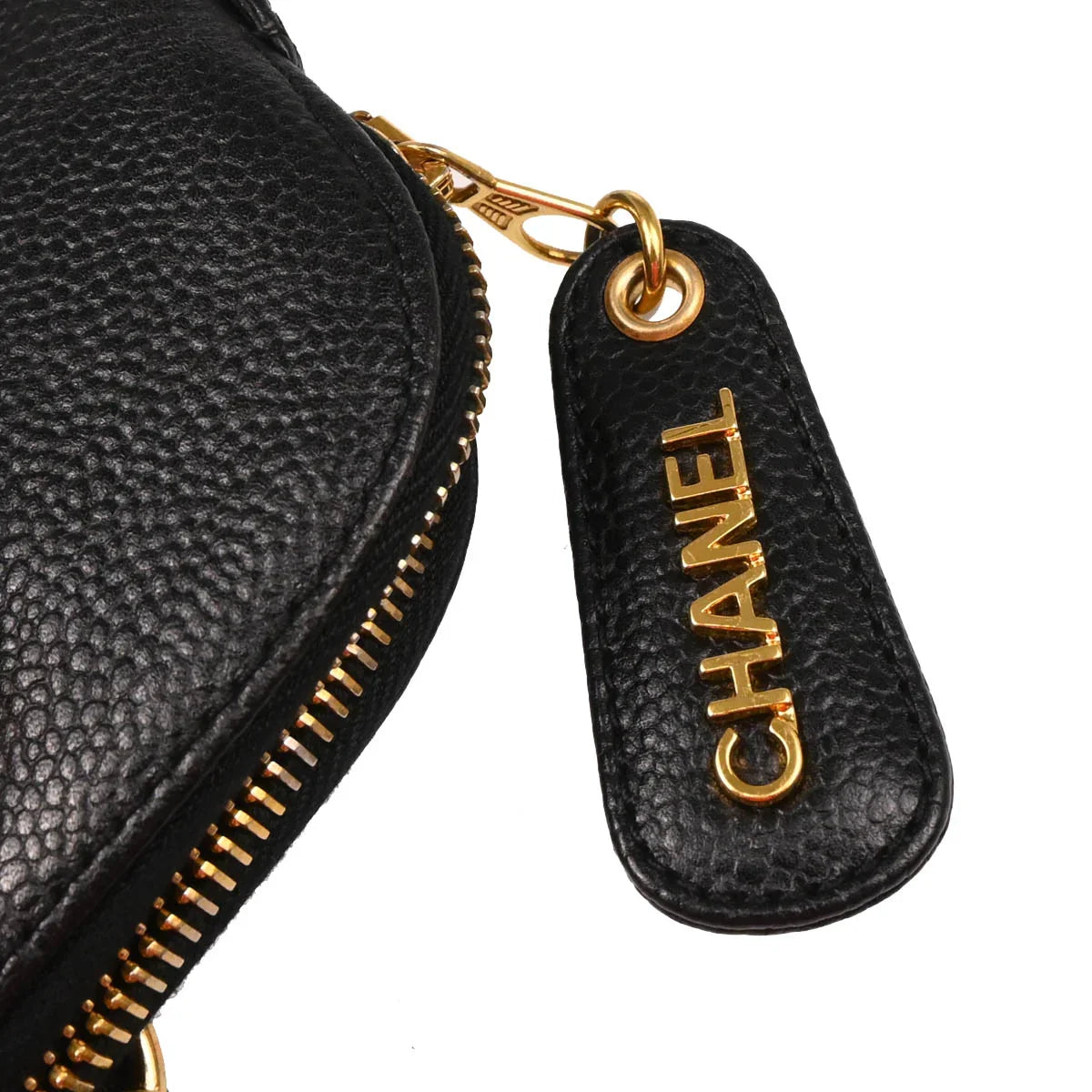 Chanel 1996-1997 Black Caviar Tote Shoulder Bag