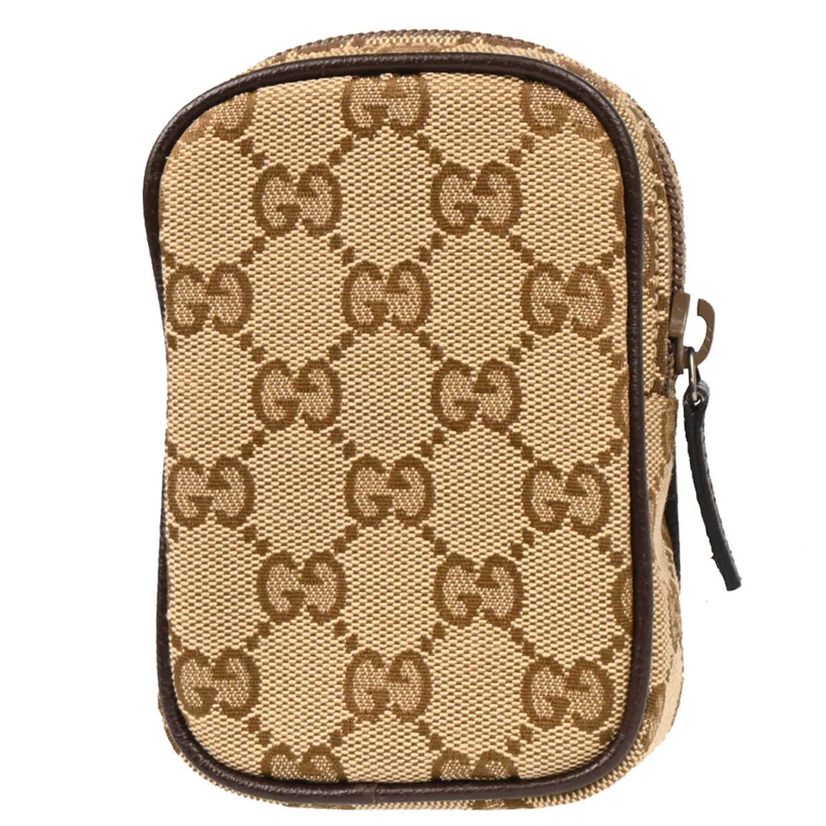 Gucci Beige Canvas GG Cigarette Case Pouch