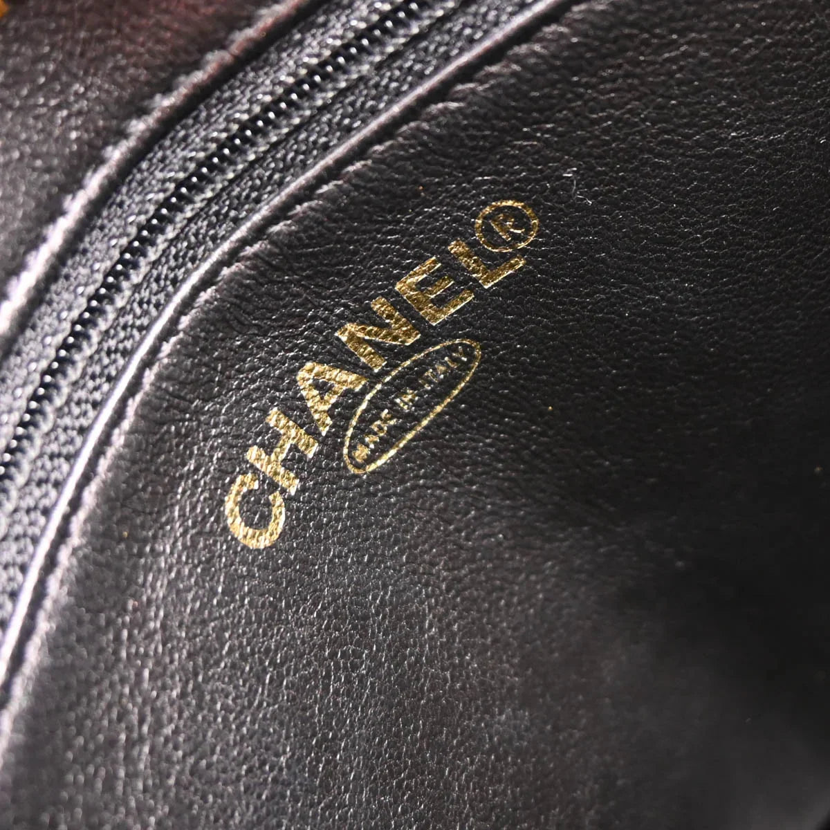 Chanel 2000-2001 Black Caviar Medallion Tote Handbag