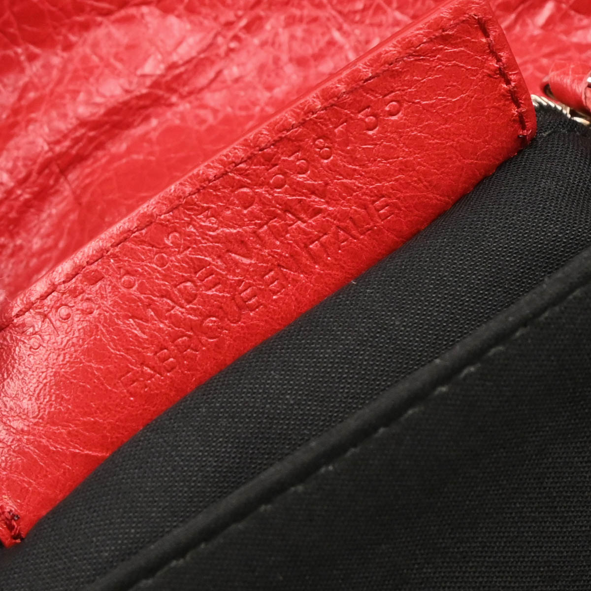 Balenciaga Red Leather Envelope Shoulder Bag