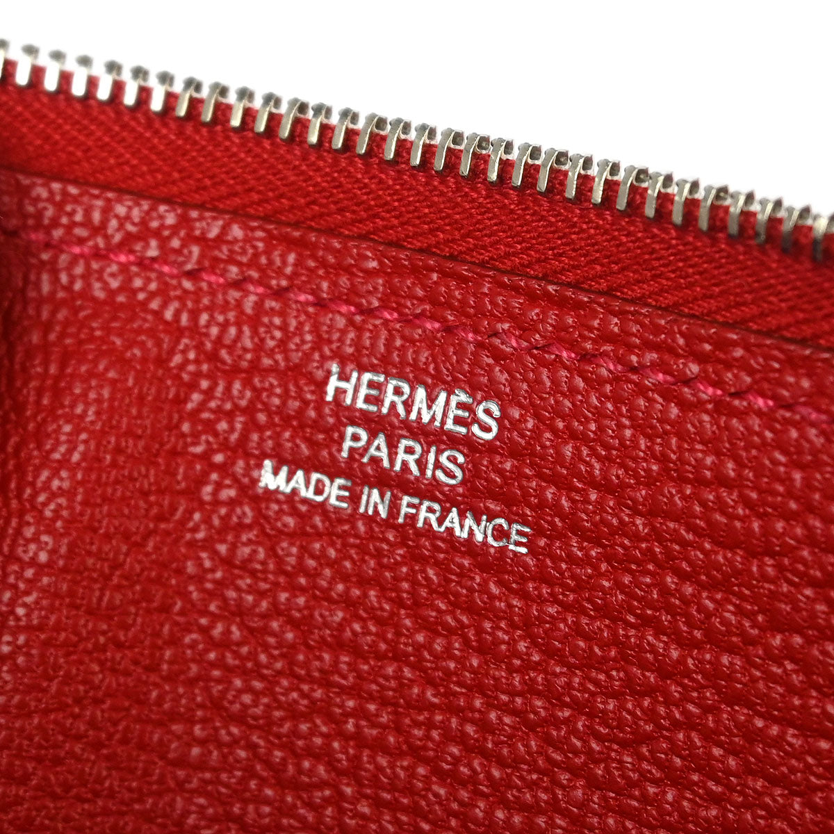 Hermes 2013 Rouge Garance Taurillon Clemence Asap Long Wallet