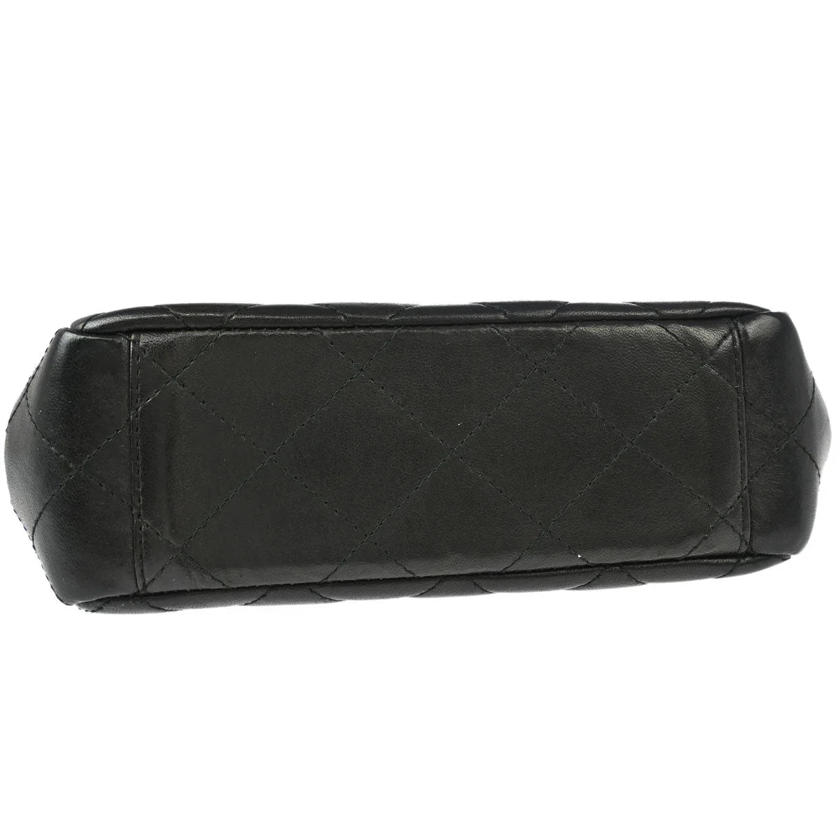 Chanel 1996-1997 Black Lambskin Top Handle Handbag