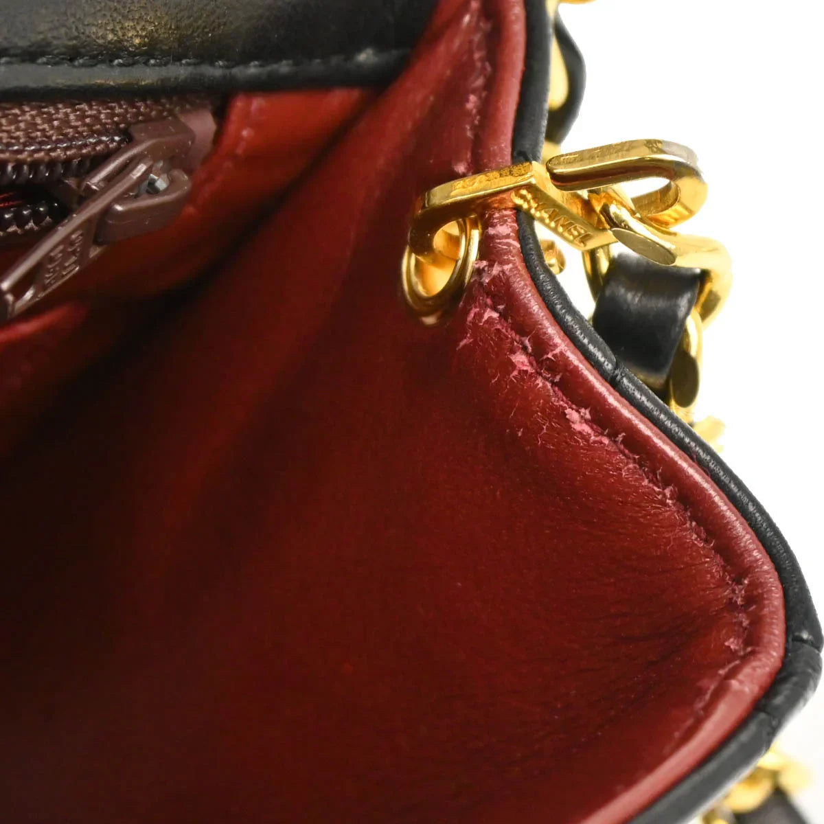 Chanel 1986-1988 Black Lambskin Mini Classic Square Flap Shoulder Bag