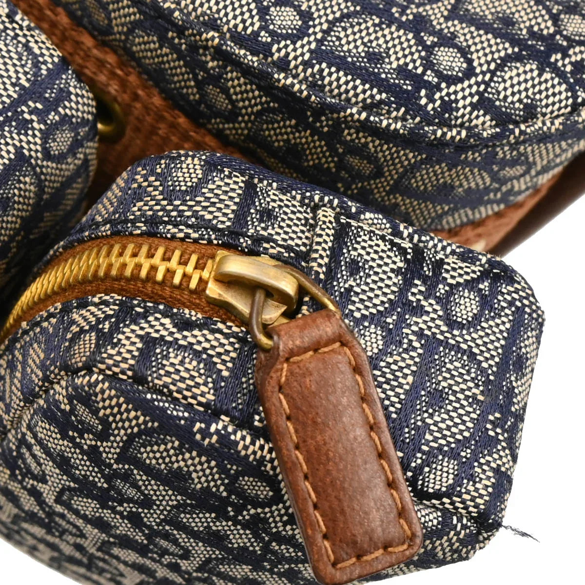 Christian Dior 2002 Navy Trotter Street Chic Columbus Shoulder Bag
