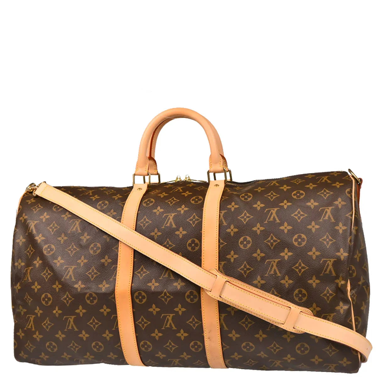 Louis Vuitton 2007 Monogram Keepall Bandouliere 55 Duffle Bag M41414
