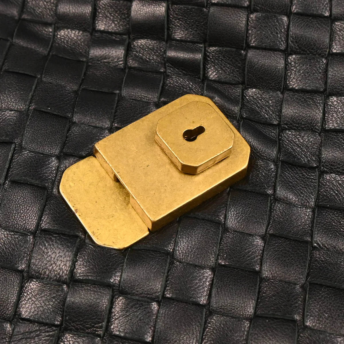 Bottega Veneta Black Intrecciato Capri Tote Handbag