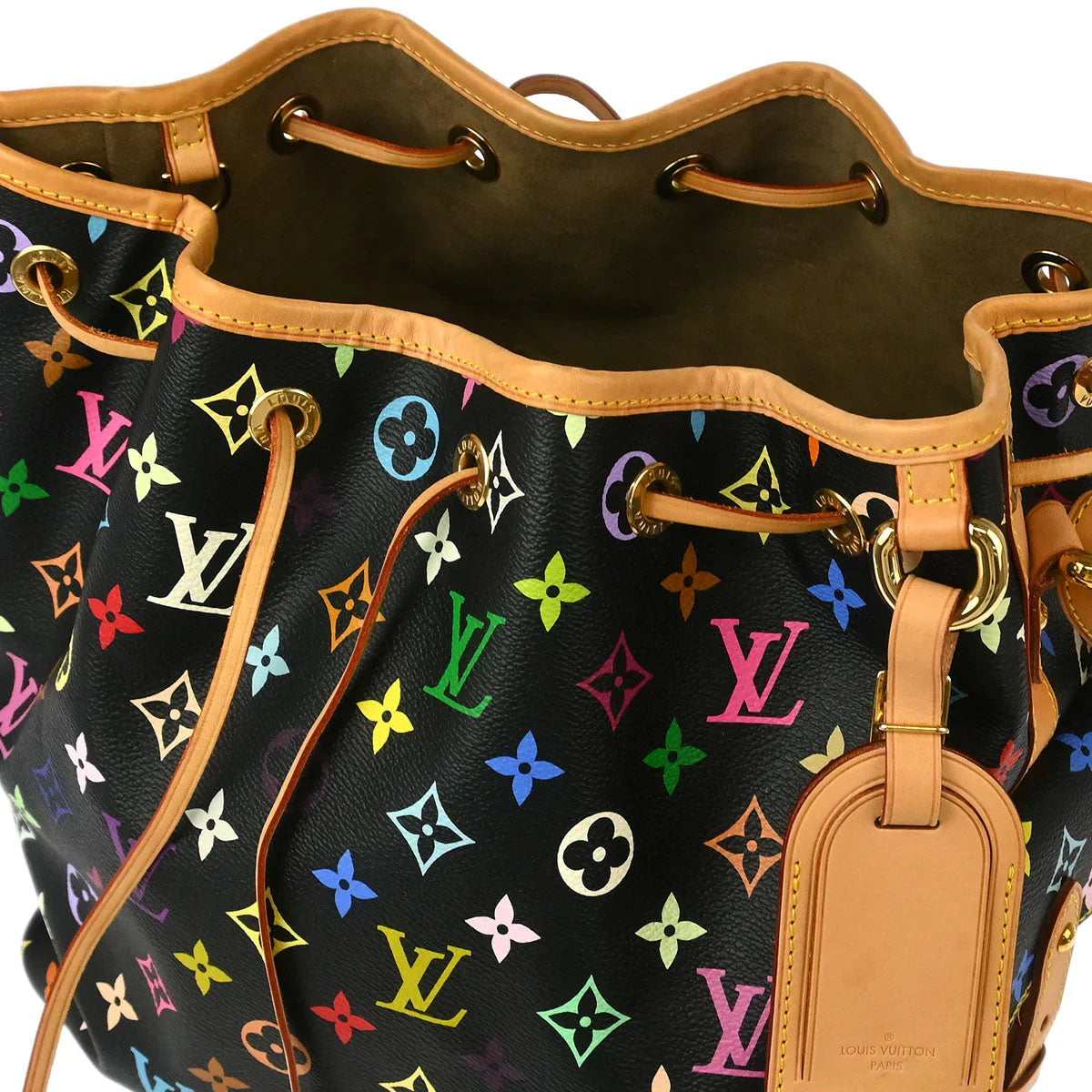 Louis Vuitton 2009 Multicolor Petite Noe Drawstring Shoulder Bag M42230