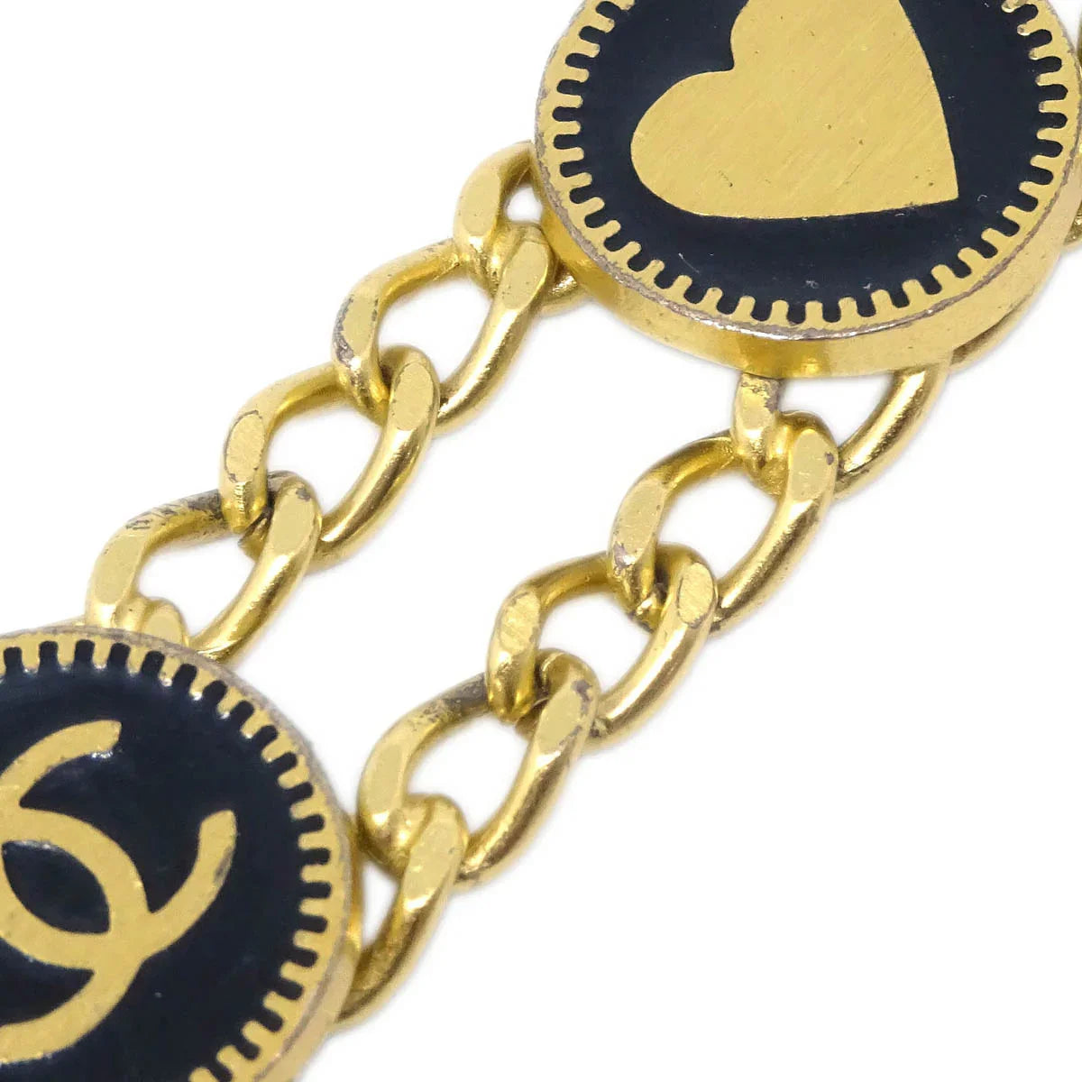 Chanel Bracelet Gold Black 01P