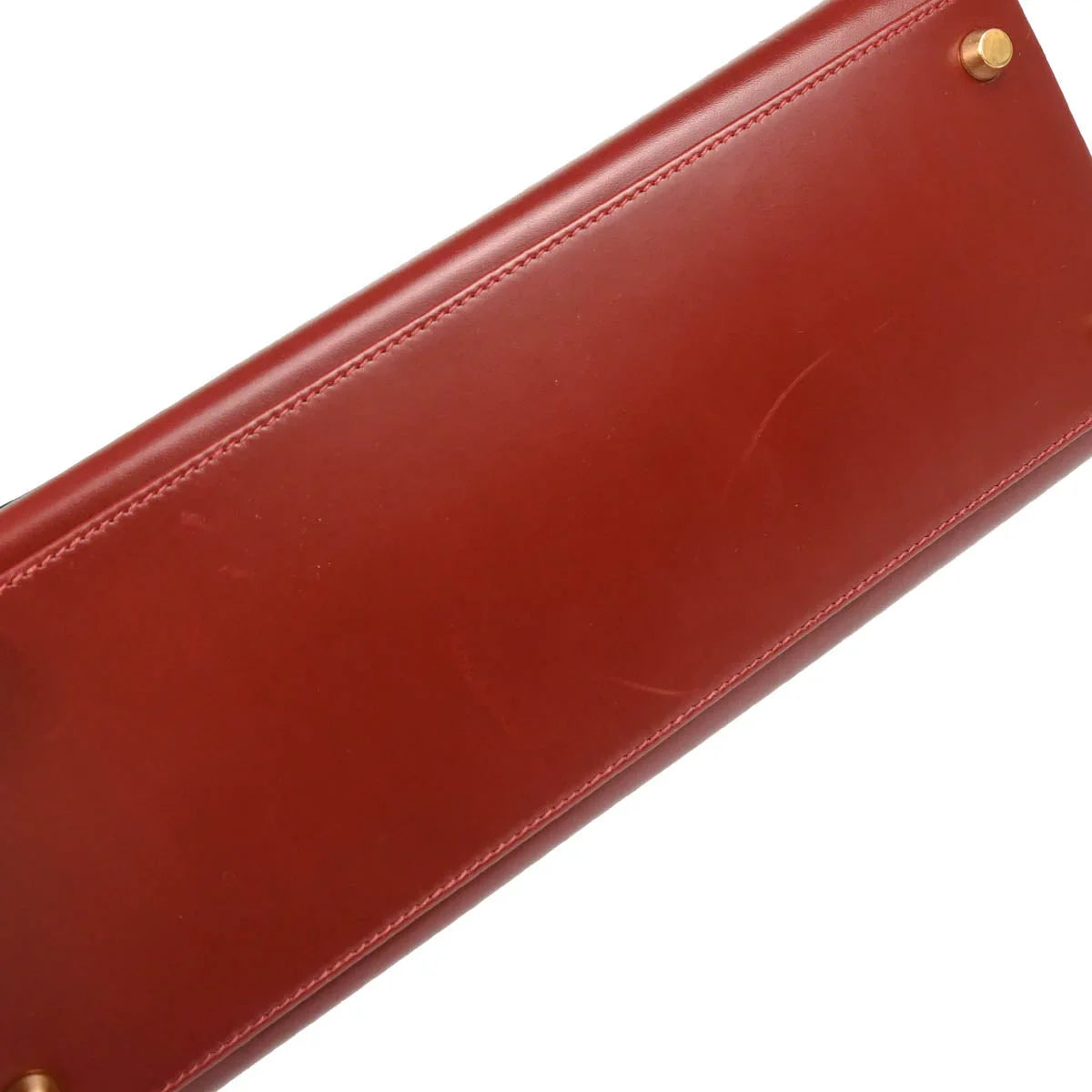 Hermes 1999 Rouge H Box Calf Kelly 32 Retourne Handbag