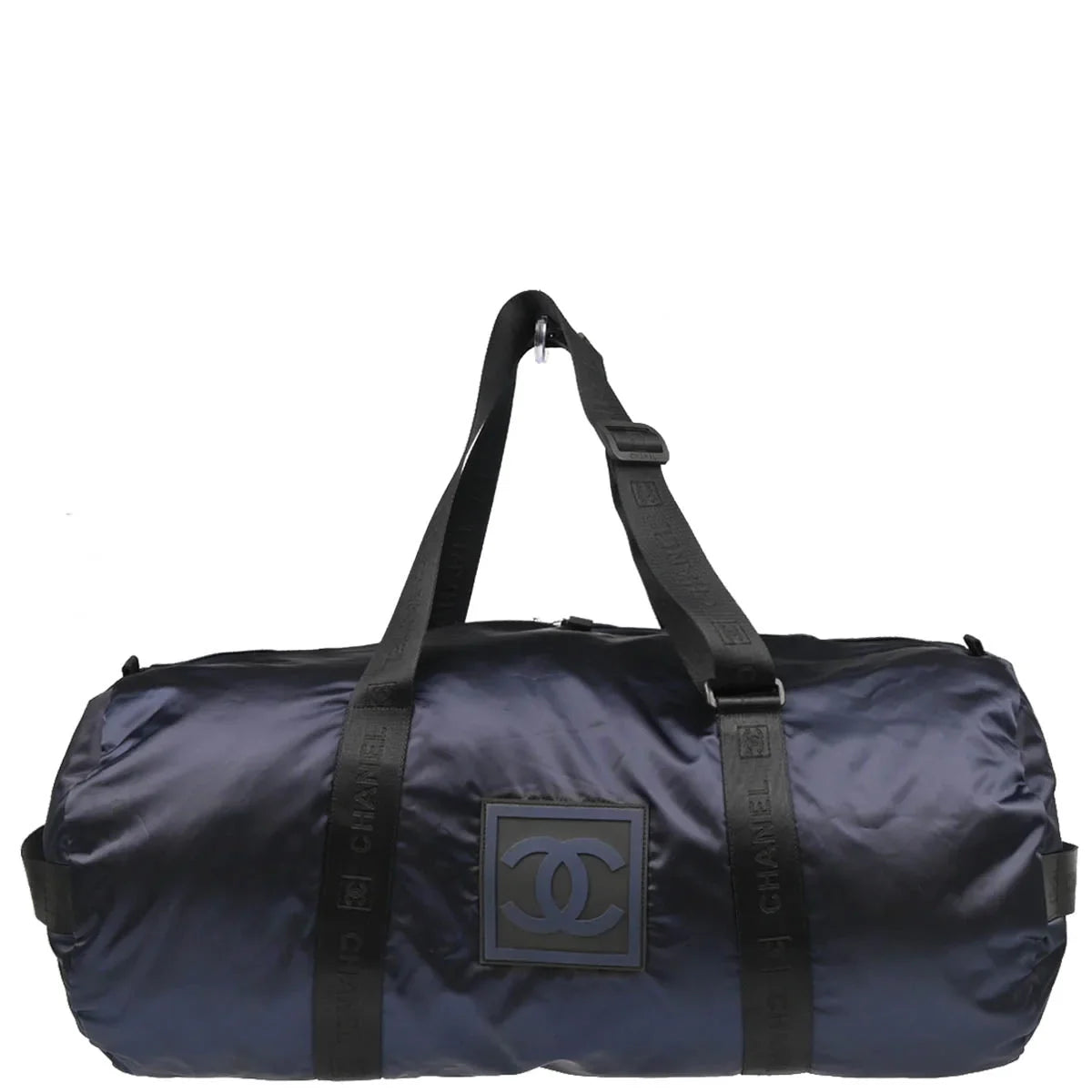 Chanel 2004-2005 Navy Nylon Sport Line Duffle Handbag