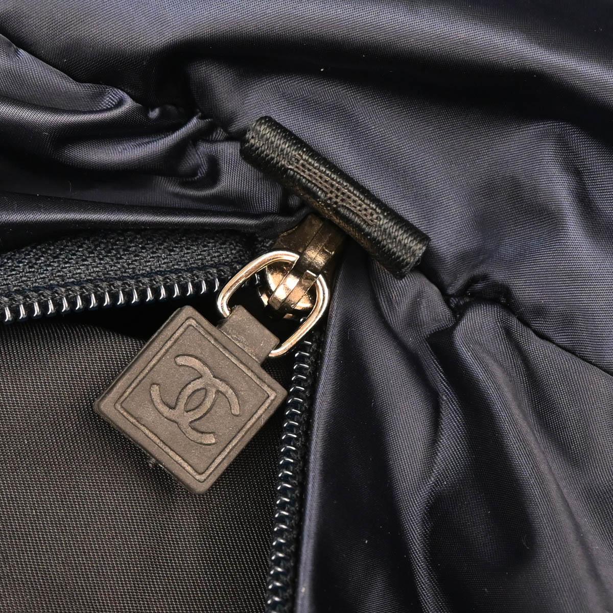 Chanel 2004-2005 Navy Nylon Sport Line Duffle Handbag