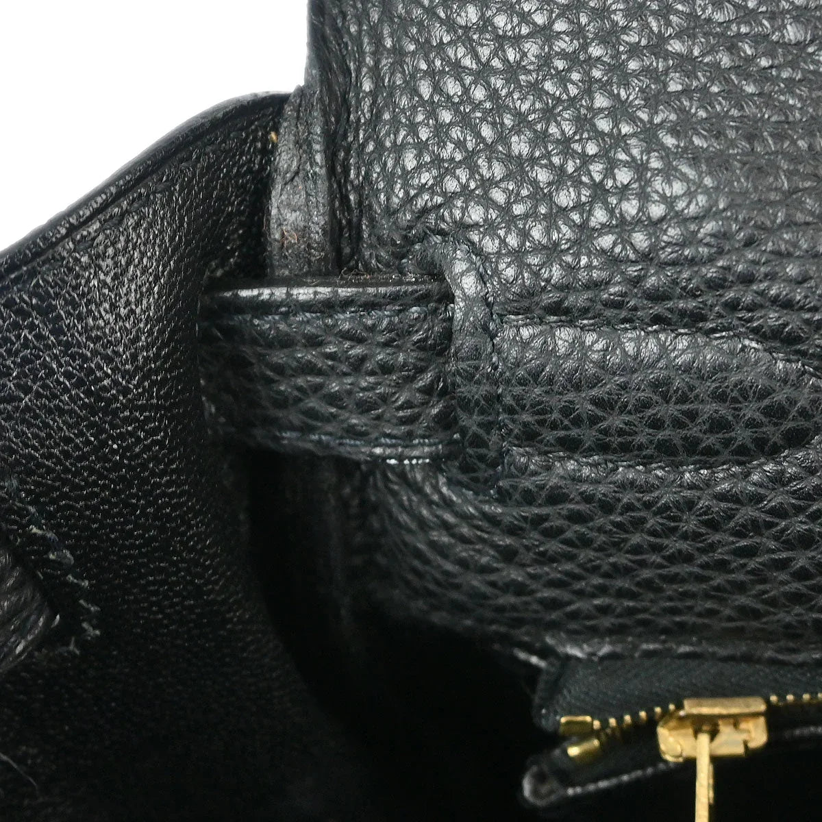 Hermes 2007 Black Togo Kelly 28 Retourne 2way Shoulder Handbag
