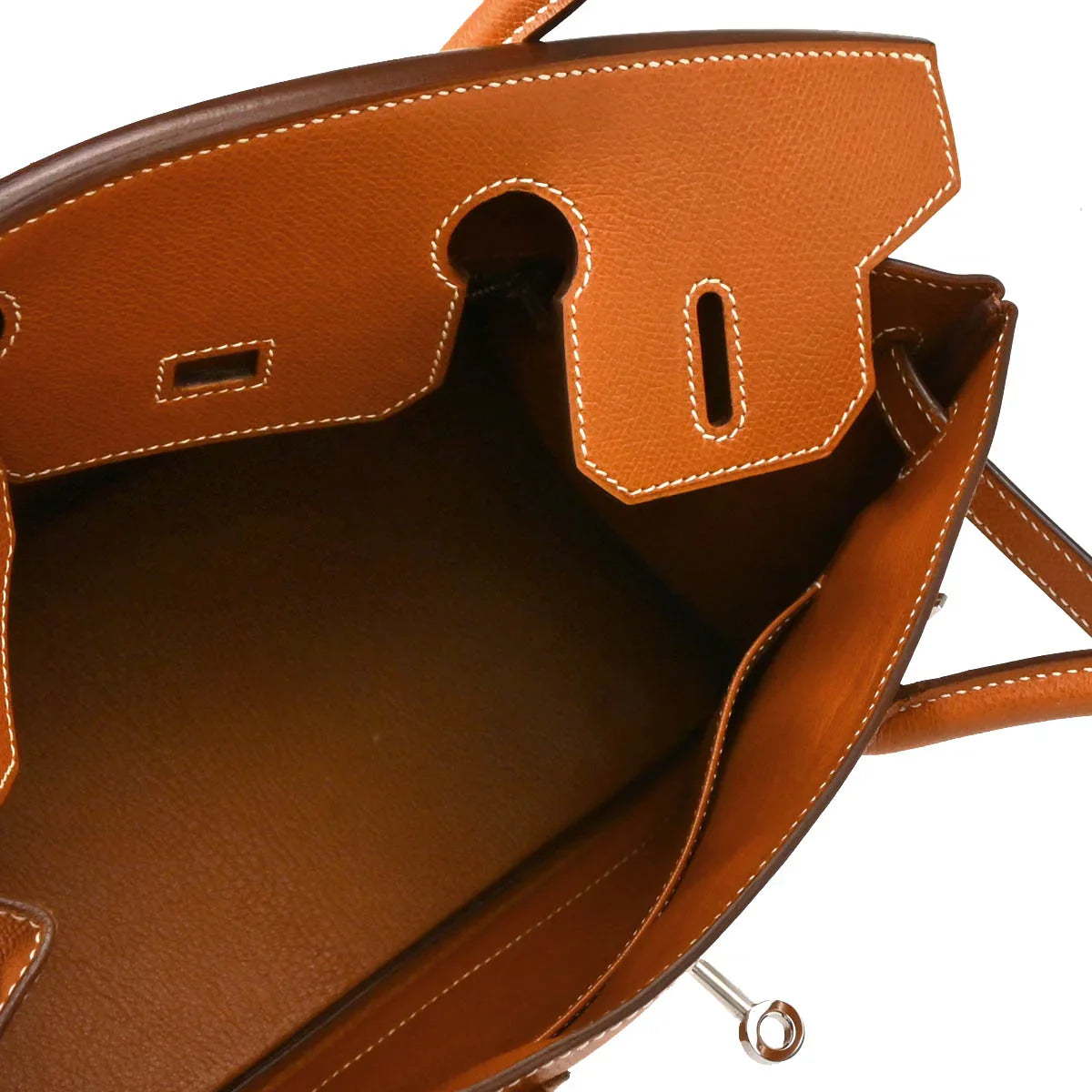 Hermes 2005 Cognac Epsom Birkin 30 Handbag