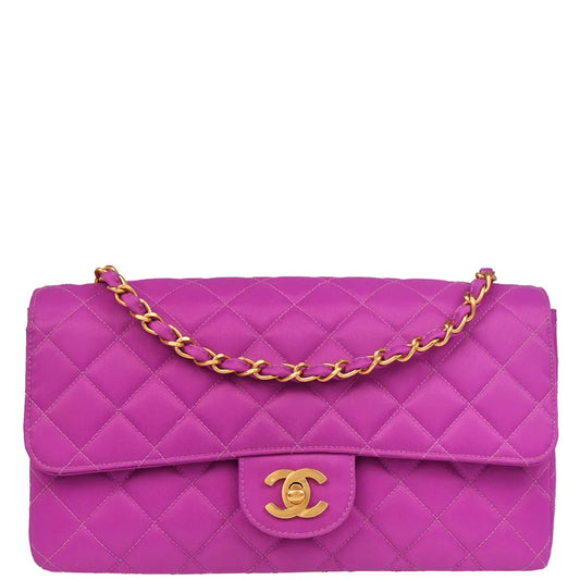 Chanel 1994-1996 Purple Nylon Shoulder Bag