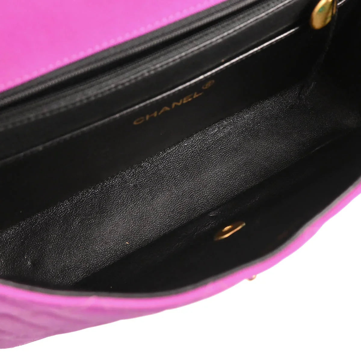 Chanel 1994-1996 Purple Nylon Shoulder Bag