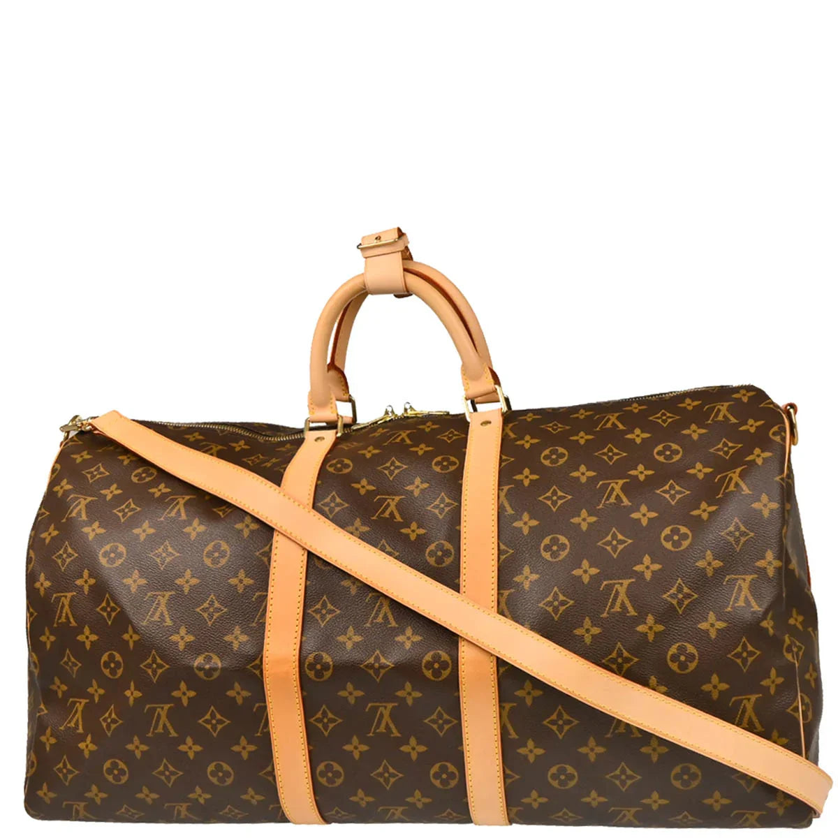 Louis Vuitton 2004 Monogram Keepall Bandouliere 55 Duffle Bag M41414