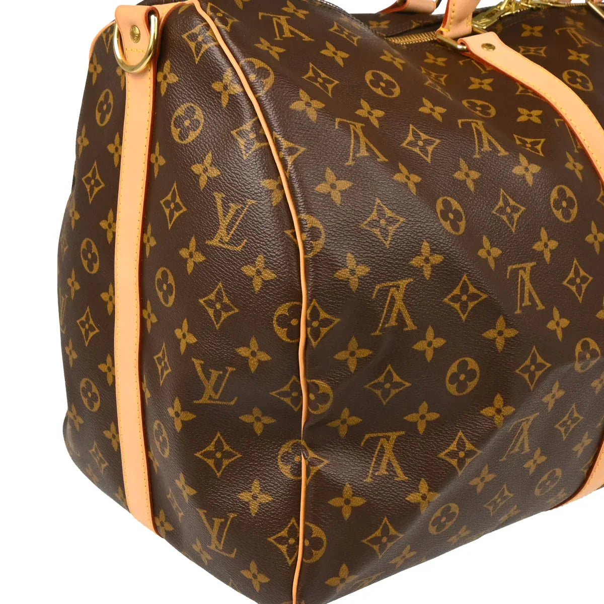 Louis Vuitton 2004 Monogram Keepall Bandouliere 55 Duffle Bag M41414