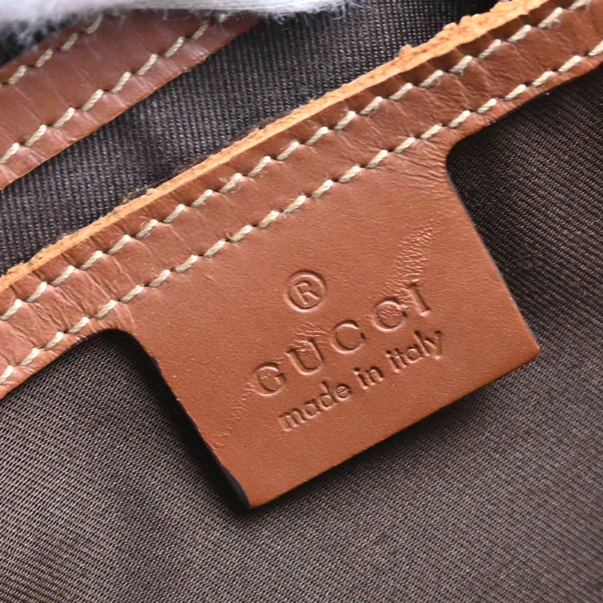 Gucci Beige GG Supreme Handbag
