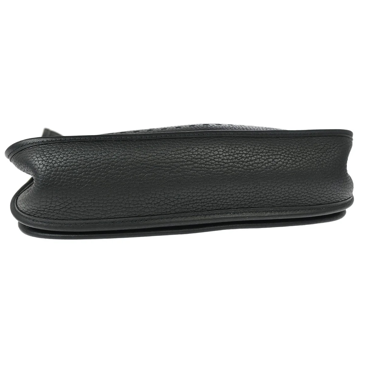 Hermes 2006 Black Taurillon Clemence Evelyne 2 PM Shoulder Bag