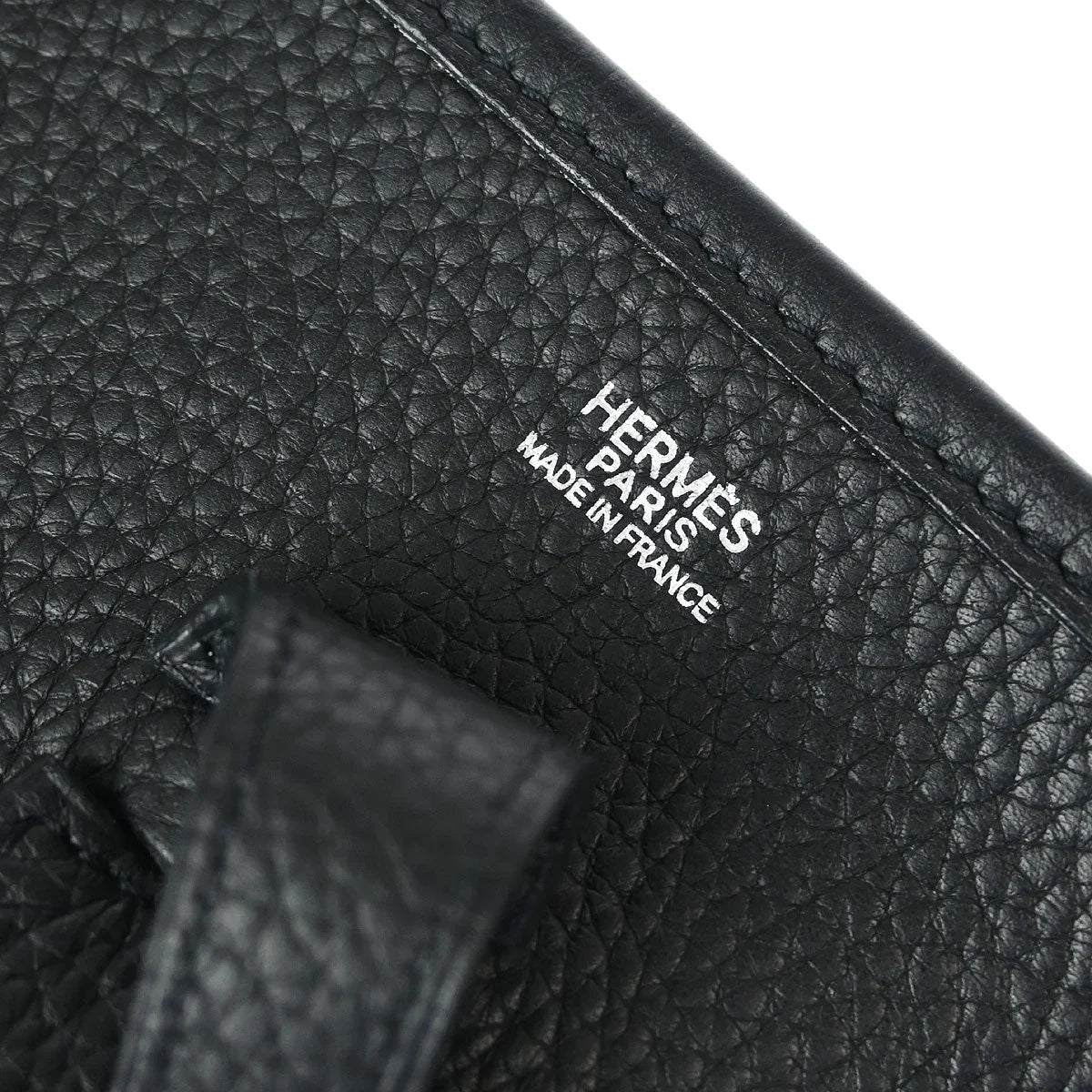 Hermes 2006 Black Taurillon Clemence Evelyne 2 PM Shoulder Bag
