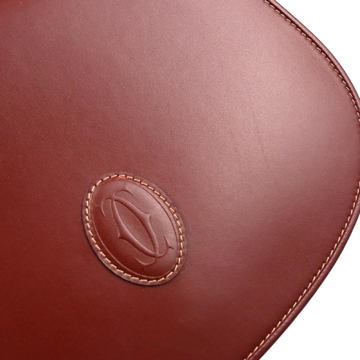 Cartier Bordeaux Leather Must de Cartier Shoulder Bag