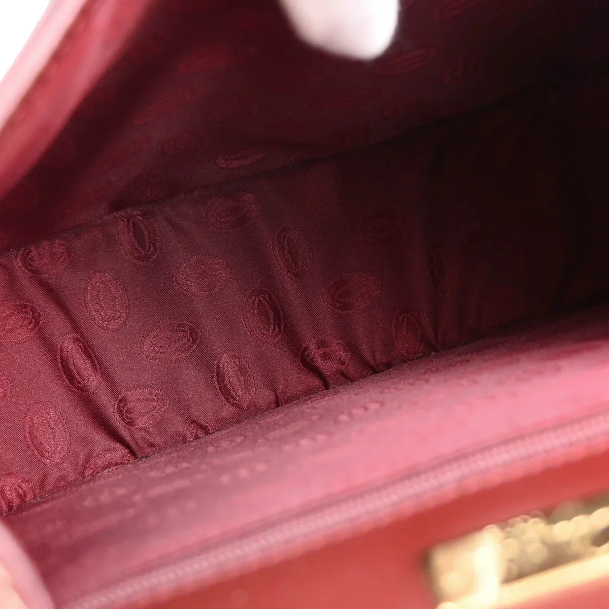 Cartier Bordeaux Leather Must de Cartier Shoulder Bag