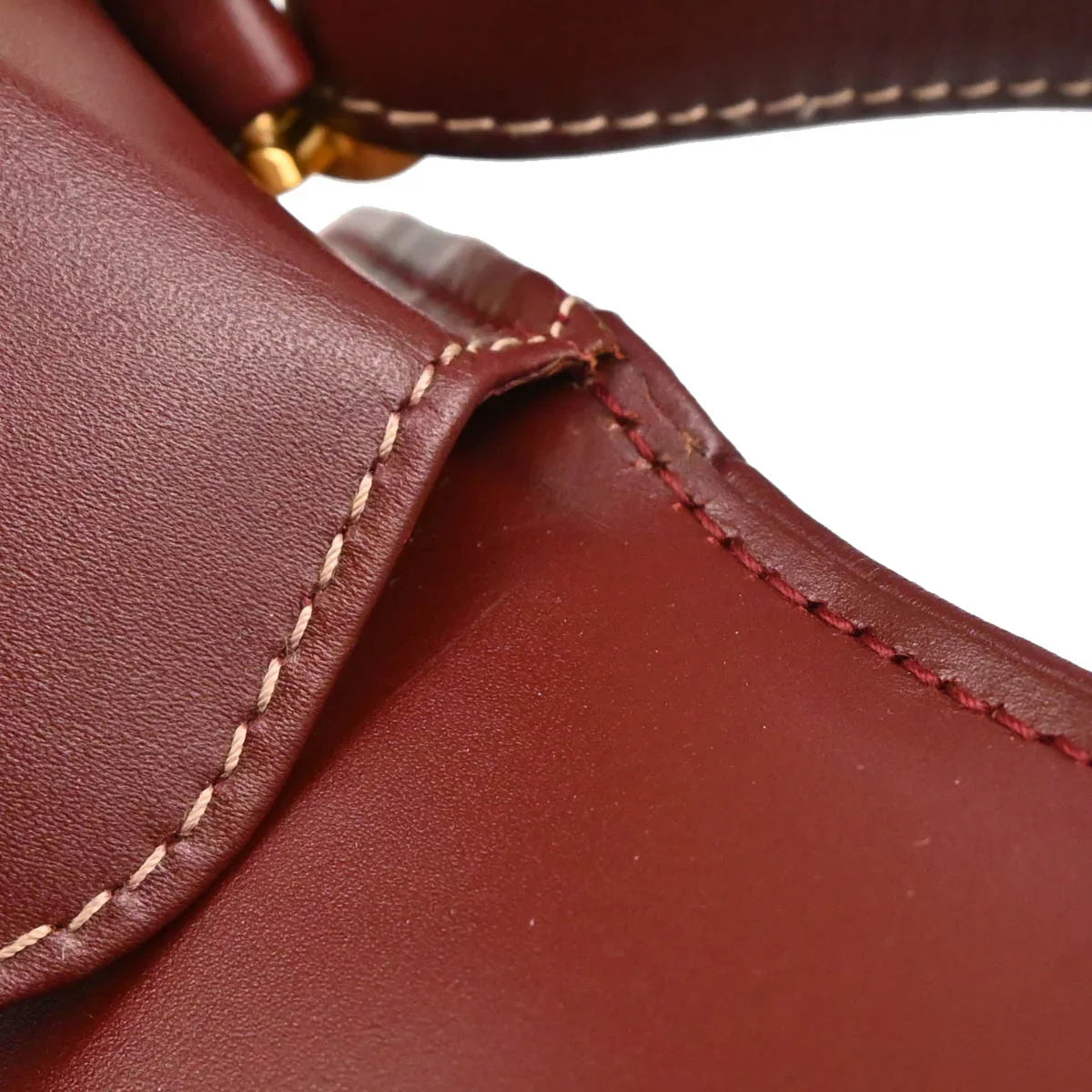 Cartier Bordeaux Leather Must de Cartier Shoulder Bag