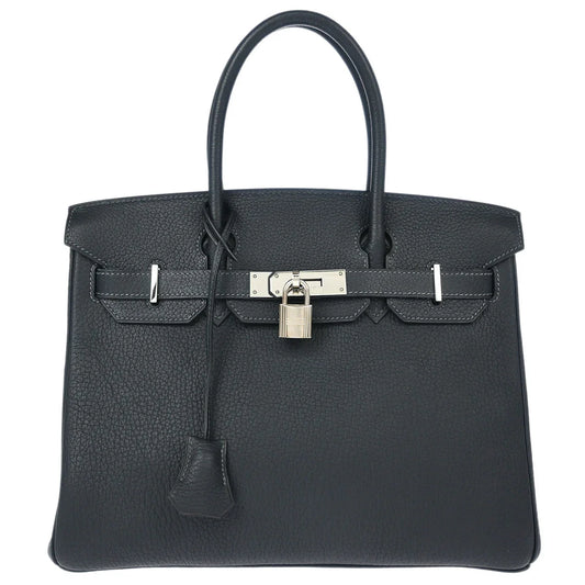 Hermes 2004 Graphite Fjord Birkin 30 Handbag