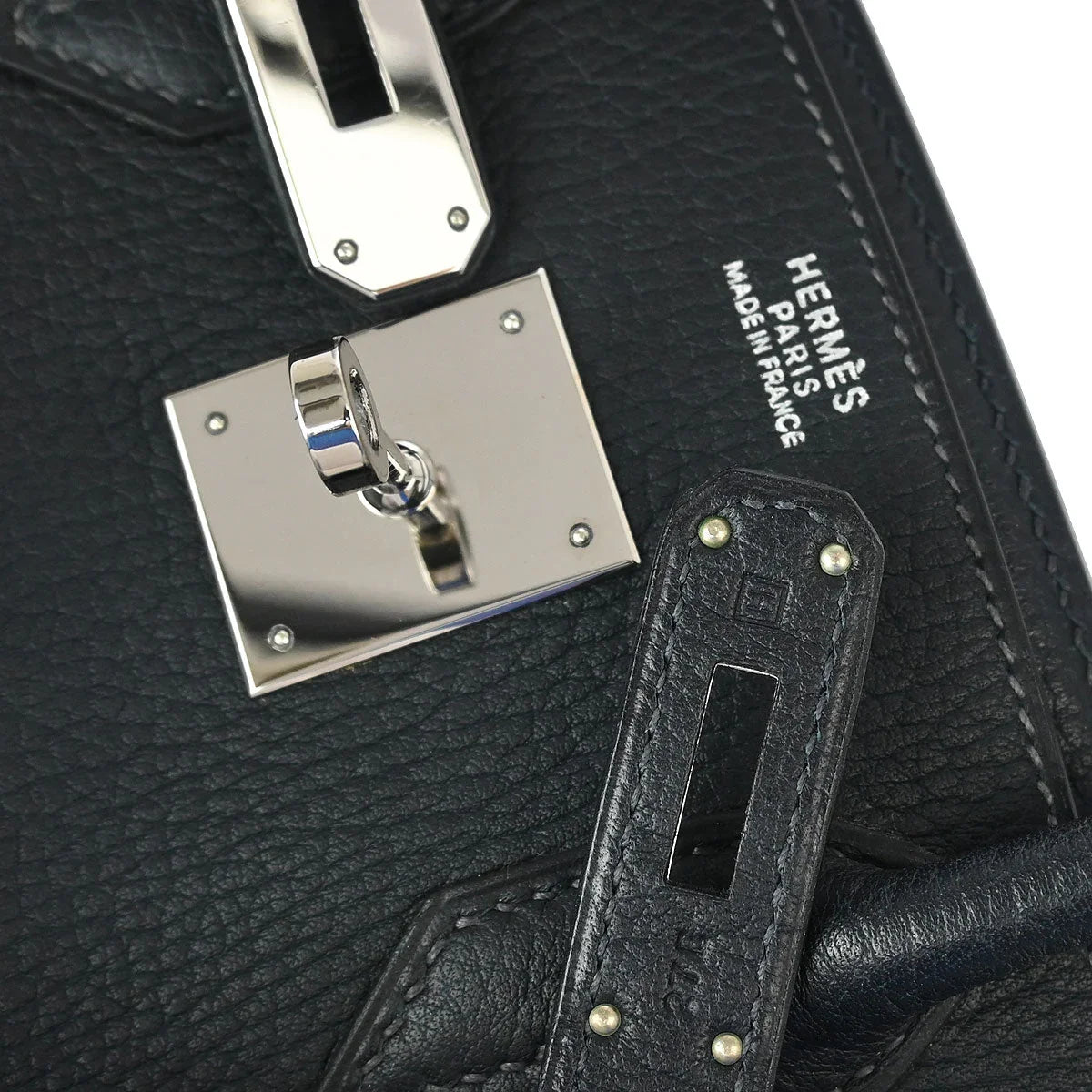 Hermes 2004 Graphite Fjord Birkin 30 Handbag