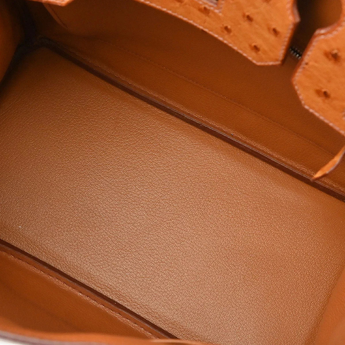 Hermes * 2007 Cognac Ostrich Birkin 30 Handbag