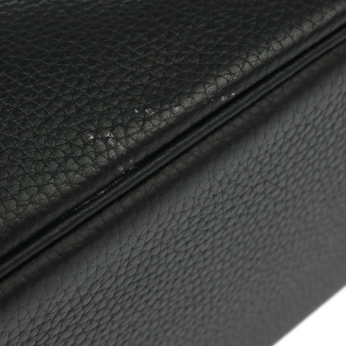 Hermes 2005 Black Taurillon Clemence Bolide 31 2way Handbag