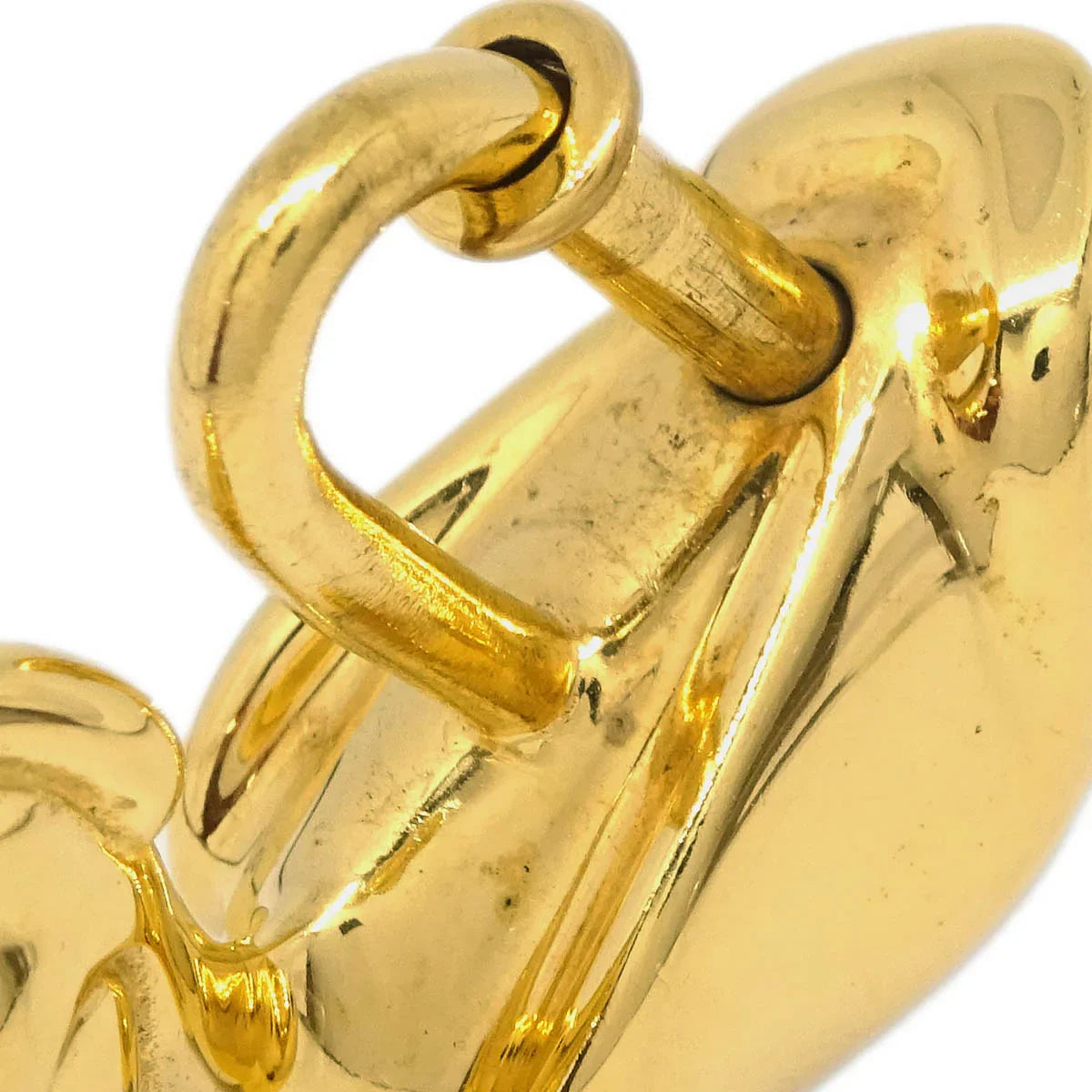 Hermes Pelican Motif 1992 Limited Cadena Padlock Gold Bag Charm