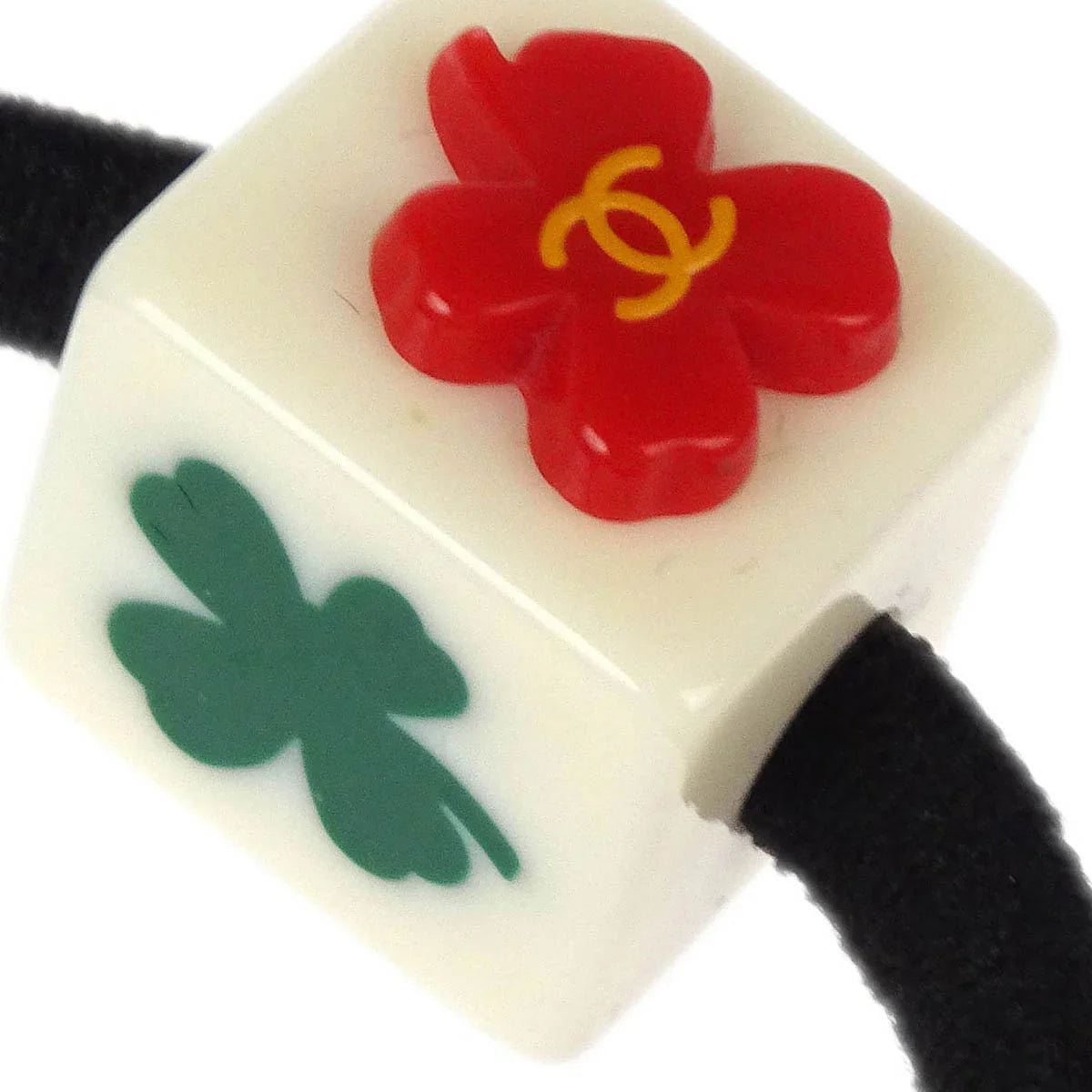 Chanel Hair Band Hair Accessories Black White 04P