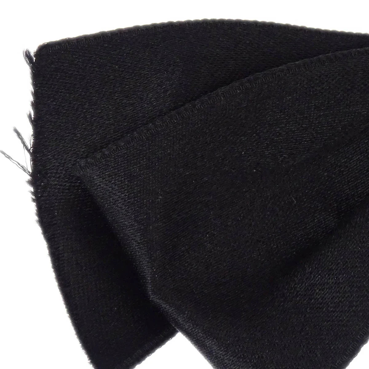 Chanel Turnlock Bow Satin Barrette Hair Accessories Black