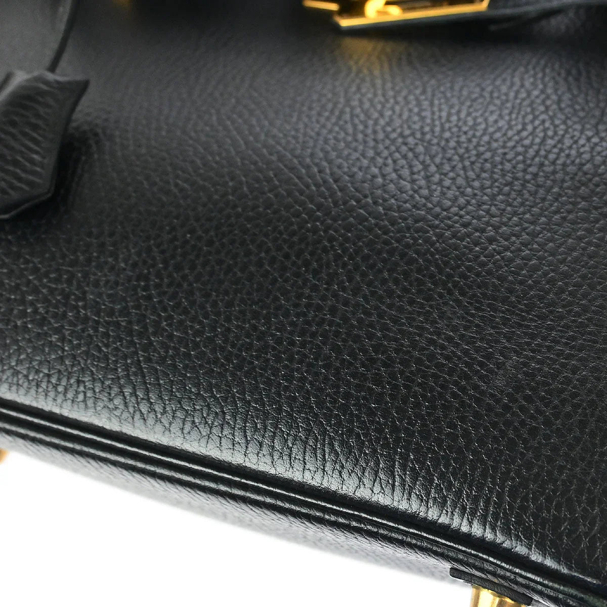 Hermes 1998 Black Ardennes Birkin 30 Handbag