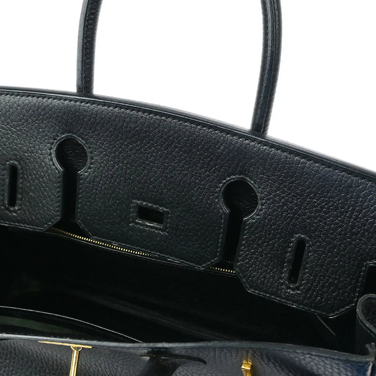 Hermes 1998 Black Ardennes Birkin 30 Handbag