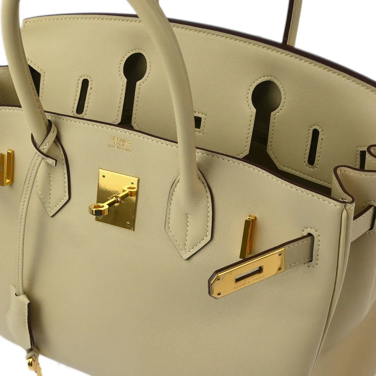 Hermes 2007 Parchemin Swift Birkin 30 Handbag